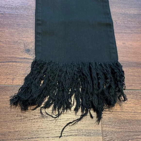Sneak Peek Black Fringed straight leg Jeans, very soft. - Picture 2 of 10
